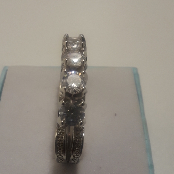 White sapphire ring size 7 925 Silver, new - Picture 4 of 6